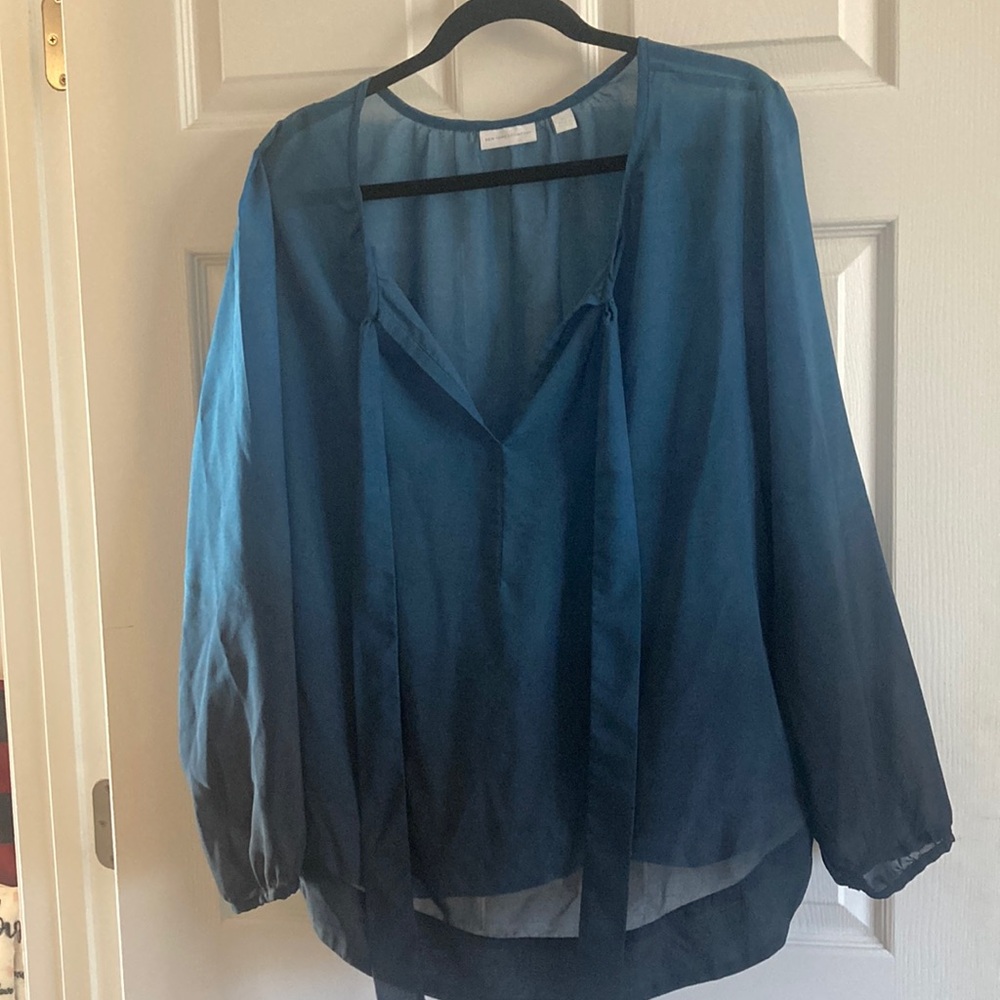Elegant Blue Women's Top